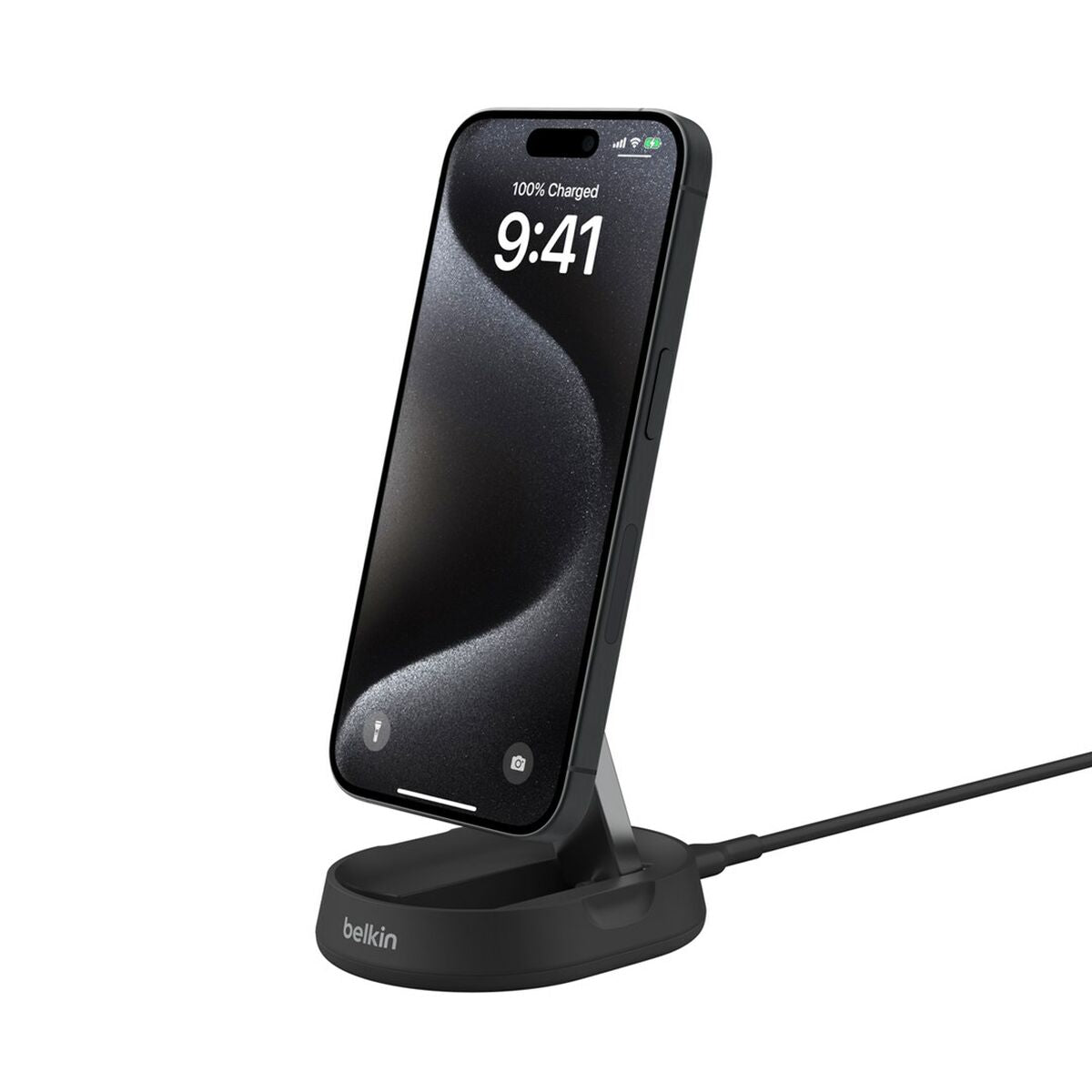 BELKIN PRO Convertible Qi2 15w Magnetic Charging Stand w/o PSU Black