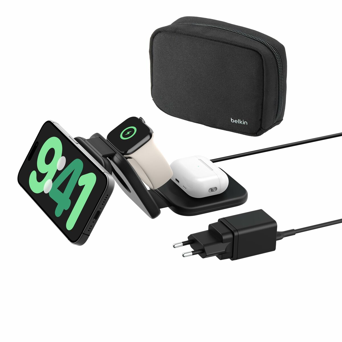 Belkin Station de recharge aimantee 3-en