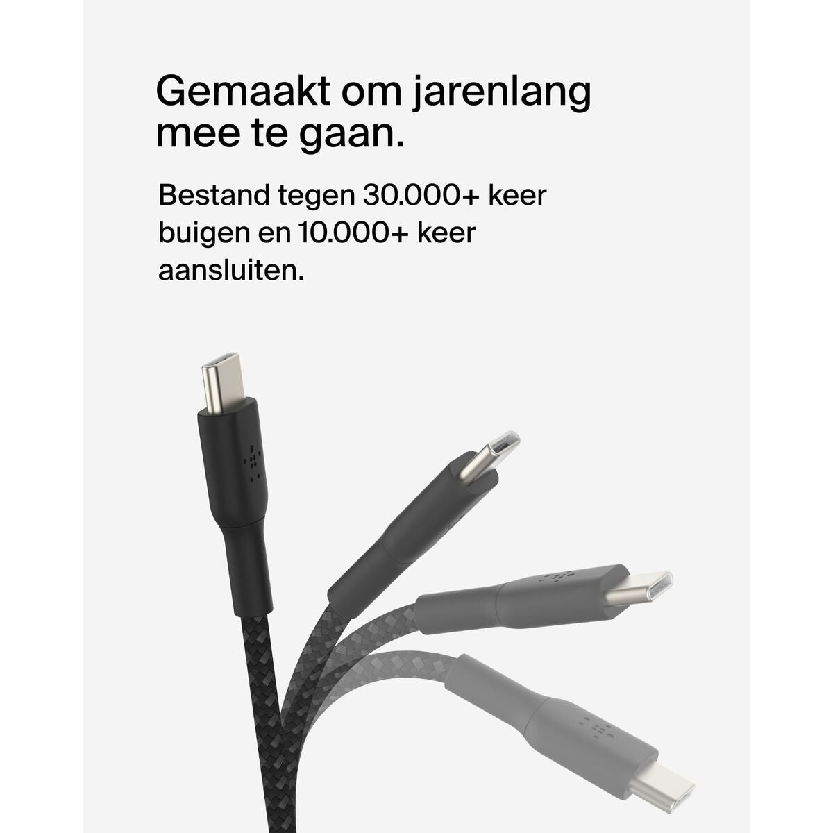 BELKIN BOOST CHARGE USB-C to USB-C Cable Braided 0.15m Black