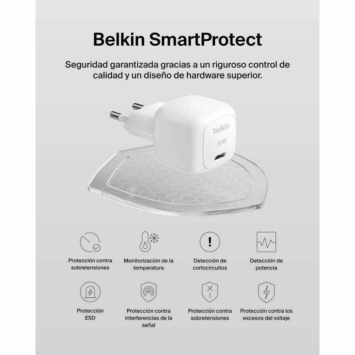 BELKIN 30W USB PD Wall Charger with PPS WHT