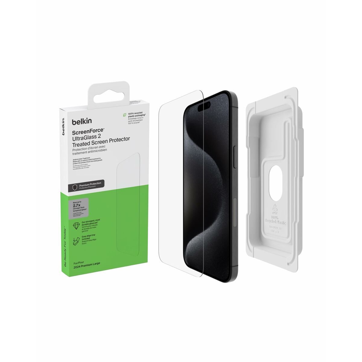 BELKIN ScreenForce Pro UltraGlass2 AM Screen Protector - iPhone 16 Pro Max