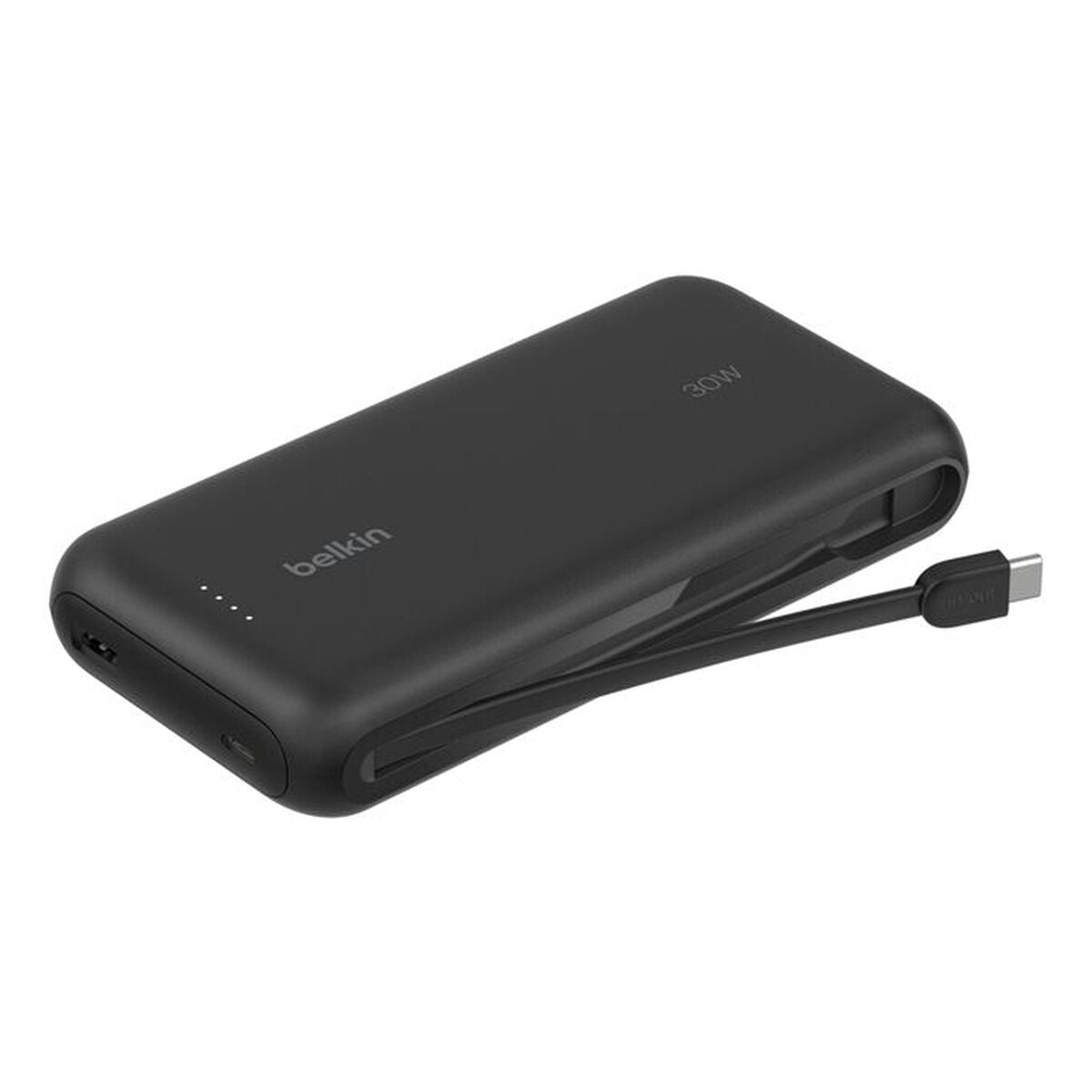 BELKIN 20k PD30w Integrated USB-C Cable Power Bank Black
