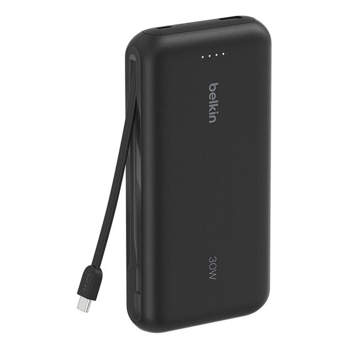 BELKIN 20k PD30w Integrated USB-C Cable Power Bank Black