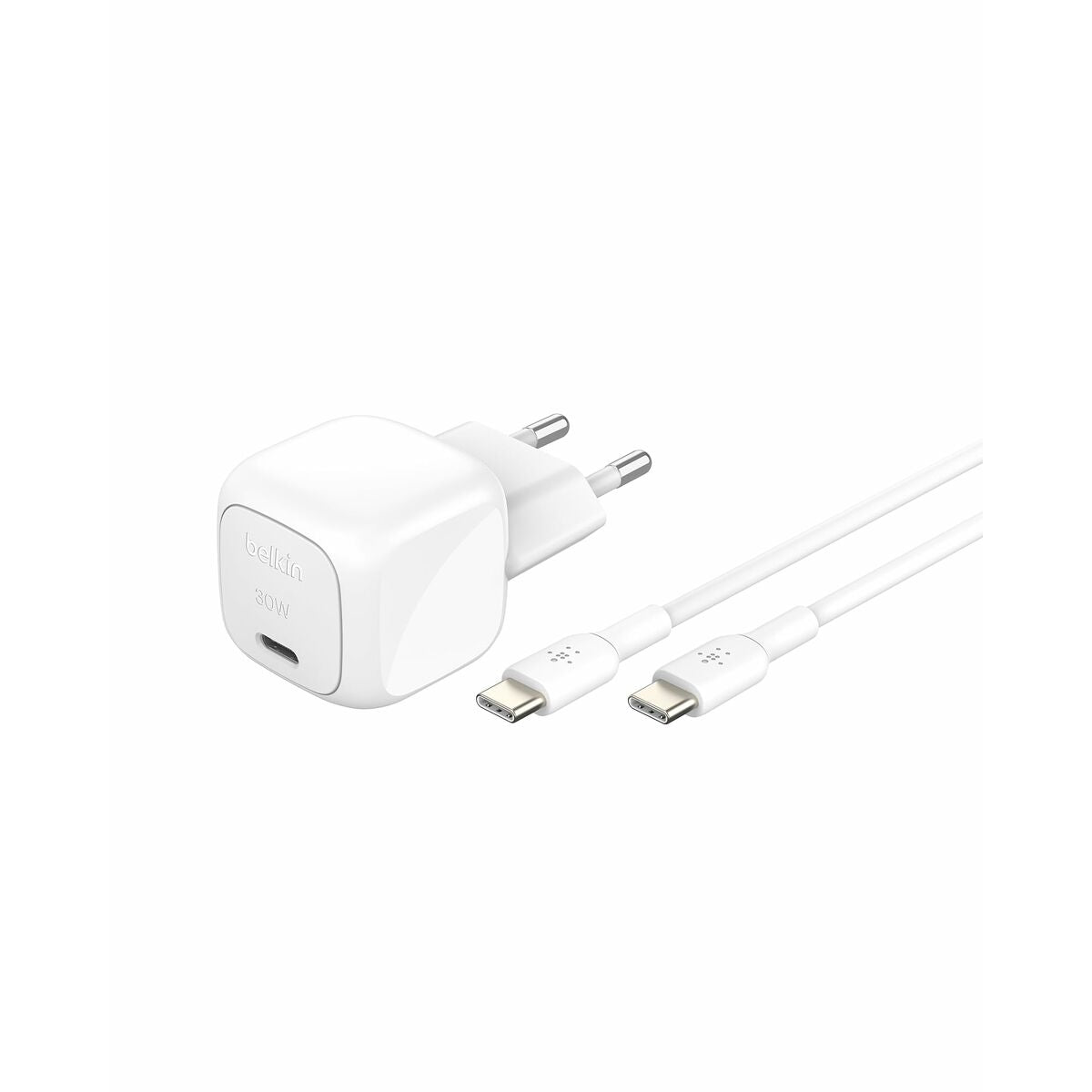 BELKIN 30W USB PD Wall Charger with PPS WHT w/1m C-C