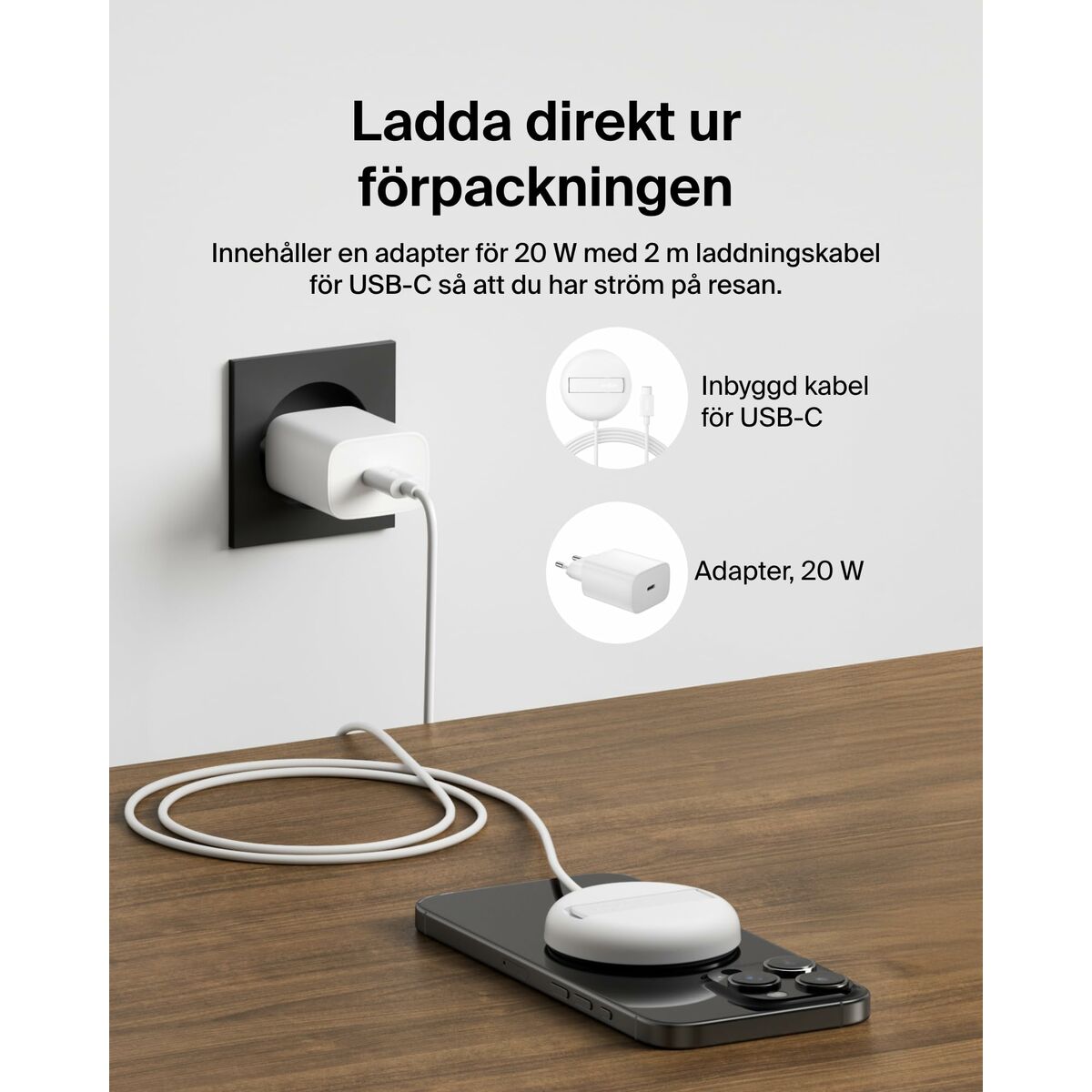 BELKIN BOOST CHARGE Qi2 15w Magnetic Pad White