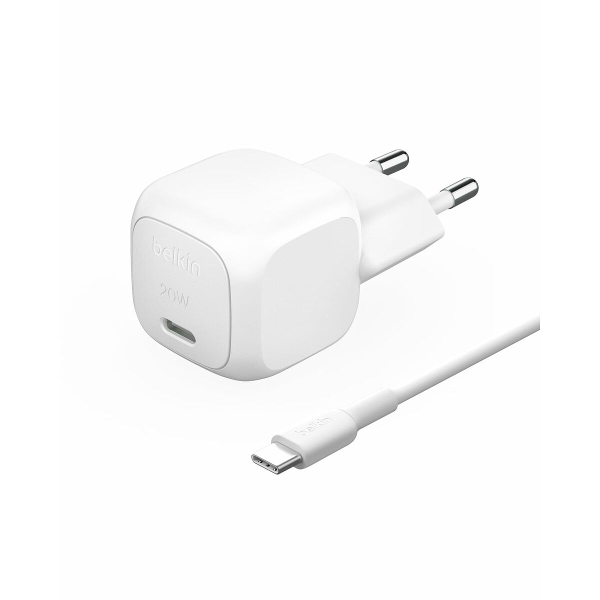 BELKIN 20W USB PD Wall Charger with PPS WHT w/1m C-C