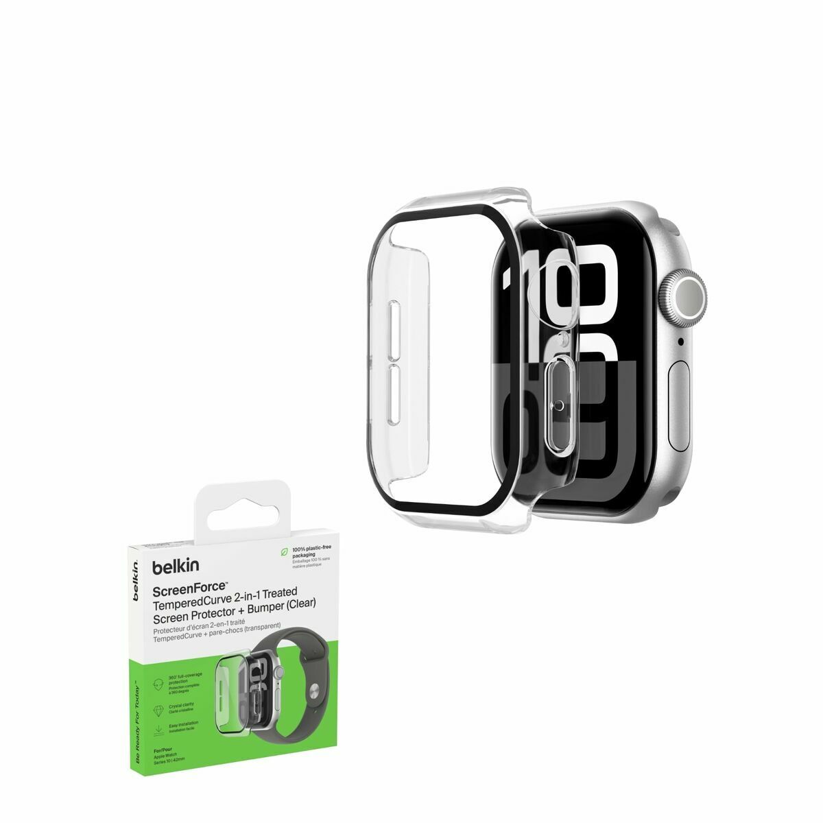 BELKIN TemperedCurve Bumper Screen Protection - Series 10 - CL 42mm