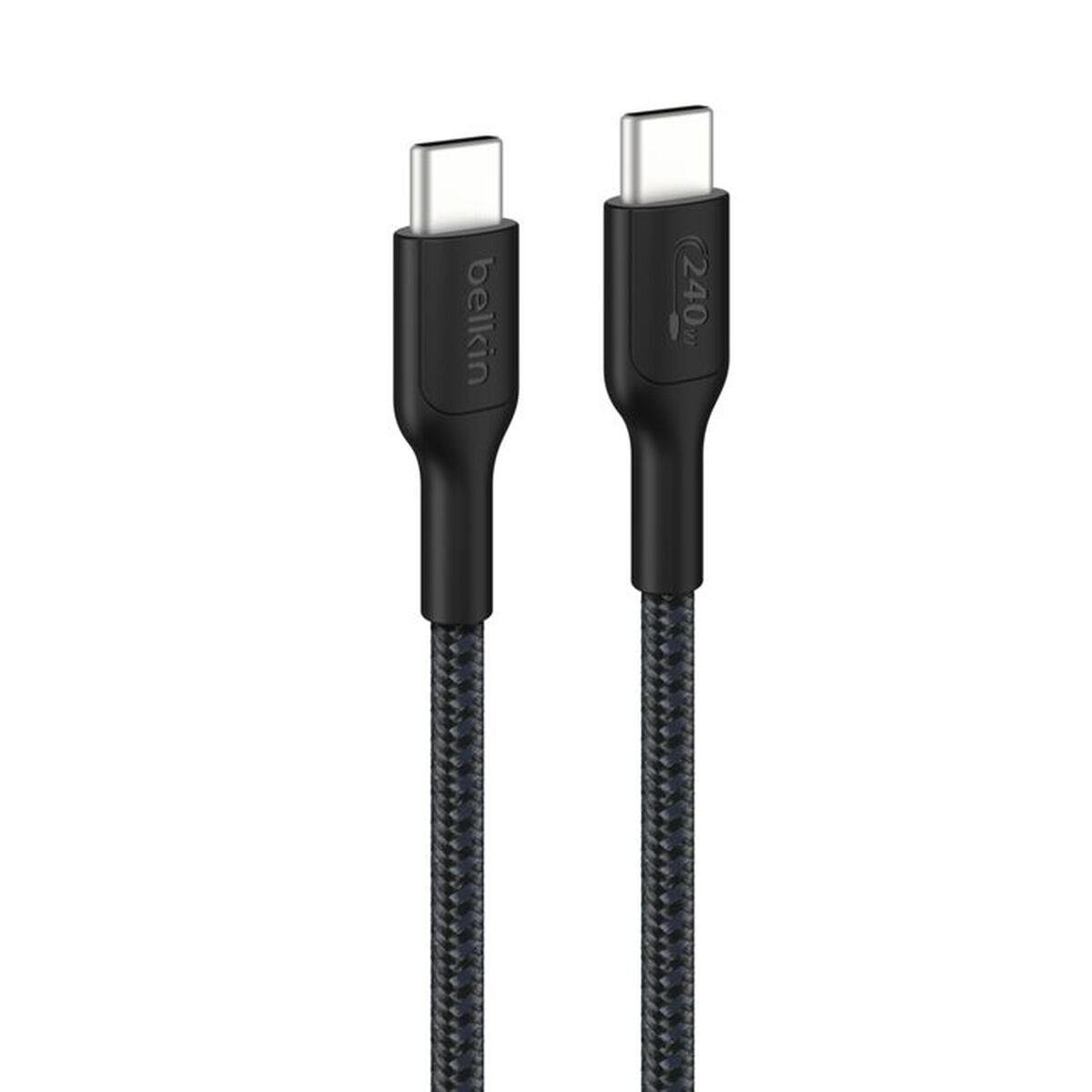 BELKIN USB-C TO USB-C 240W 2.0 BRAIDED PCR 2M BLACK