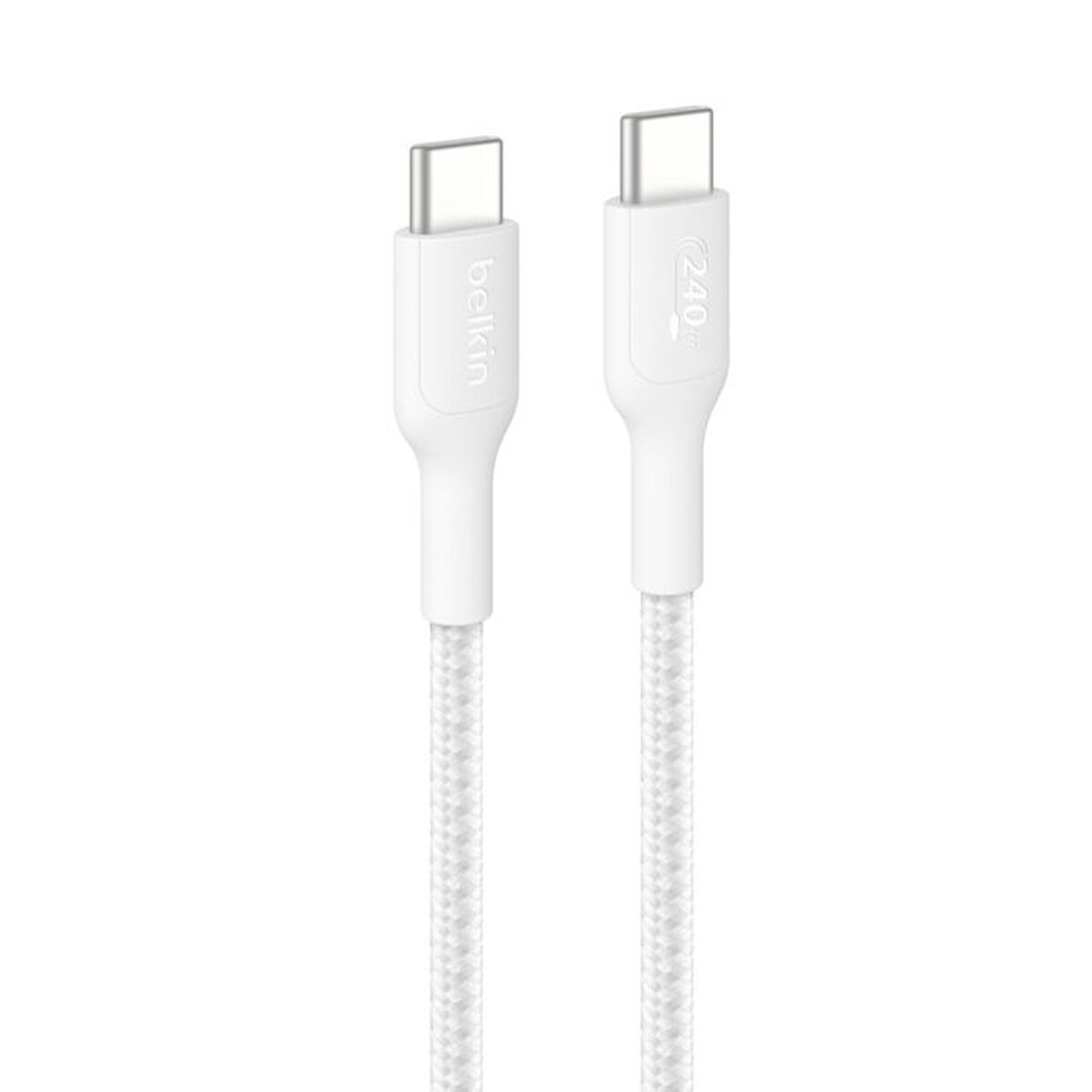 BELKIN USB-C TO USB-C 240W 2.0 BRAIDED PCR 2M WHITE
