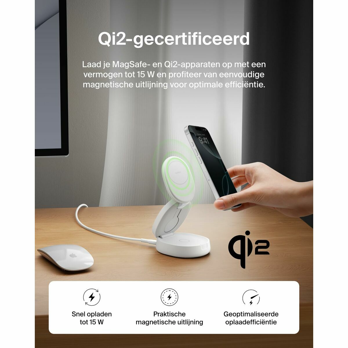 BOOSTCHARGE Qi2 15w Z-Fold 3in1 Charging