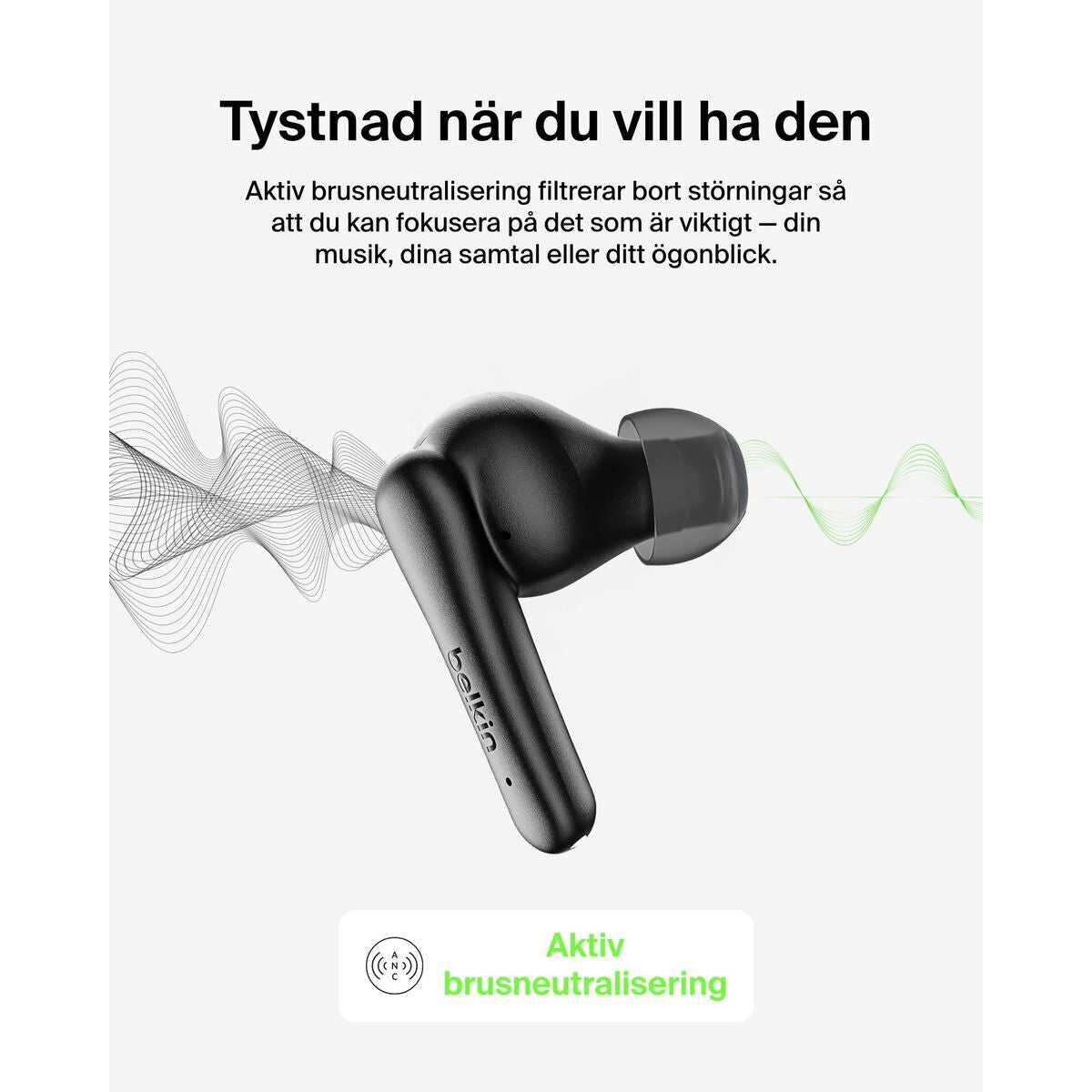 BELKIN Soundform Rhythm ANC True Wireless Earbuds