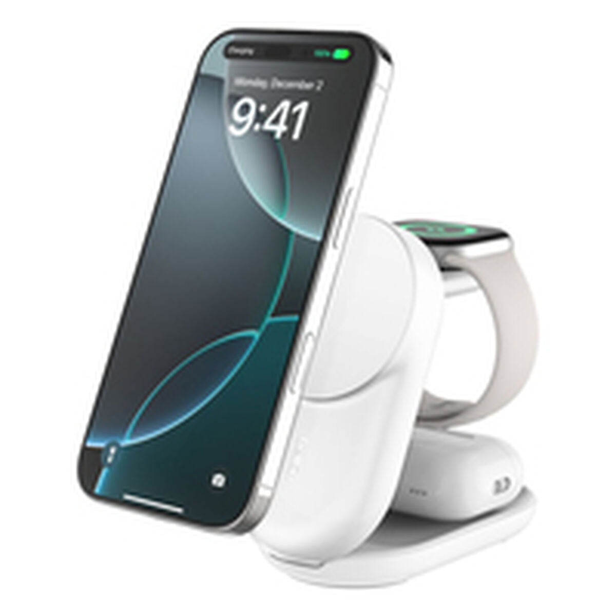 BELKIN UltraCharge 25w Qi2 3in1 Magnetic Charger EU White Round