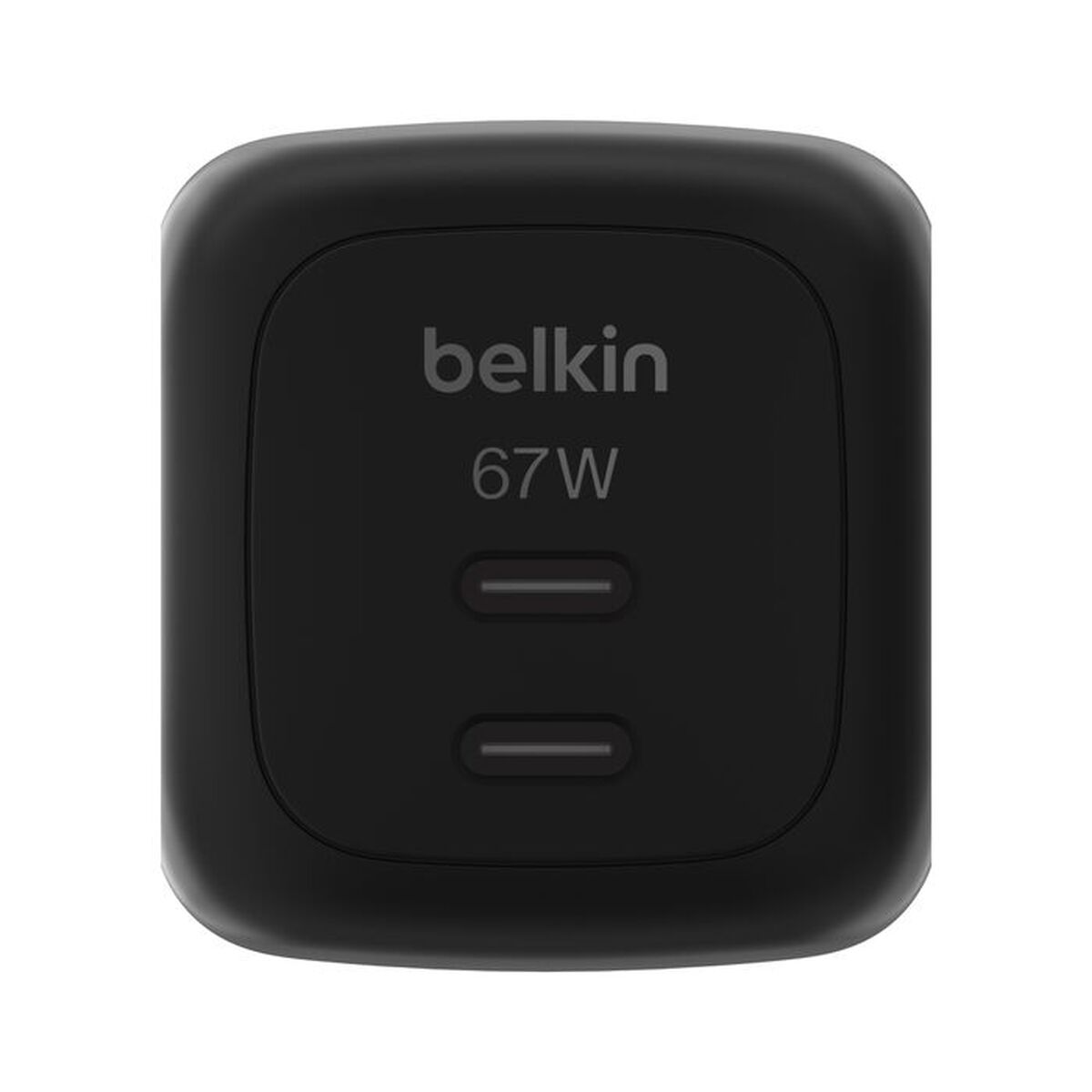 BELKIN BoostCharge 67W Dual USB-C PD Wall Charger with PPS BLK
