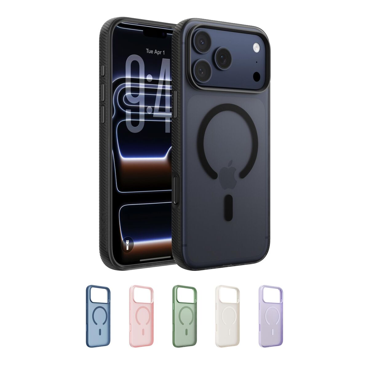COVER/GRIP TPU 17 PRO MAX TINT CANDY BLA