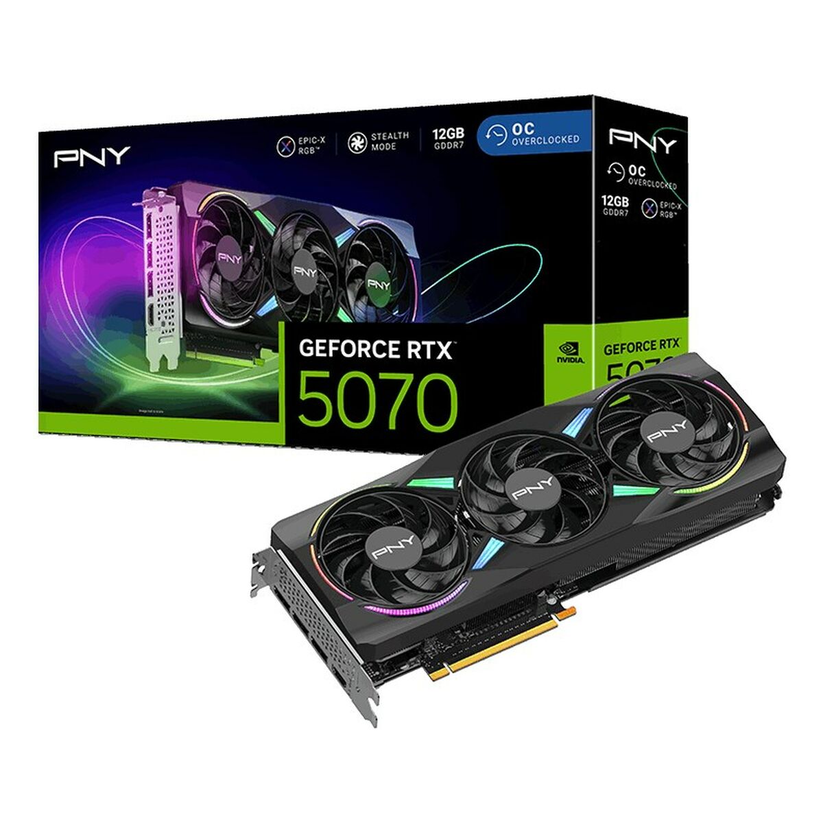 PNY GeForce RTX 5070 12GB ARGB OC Triple