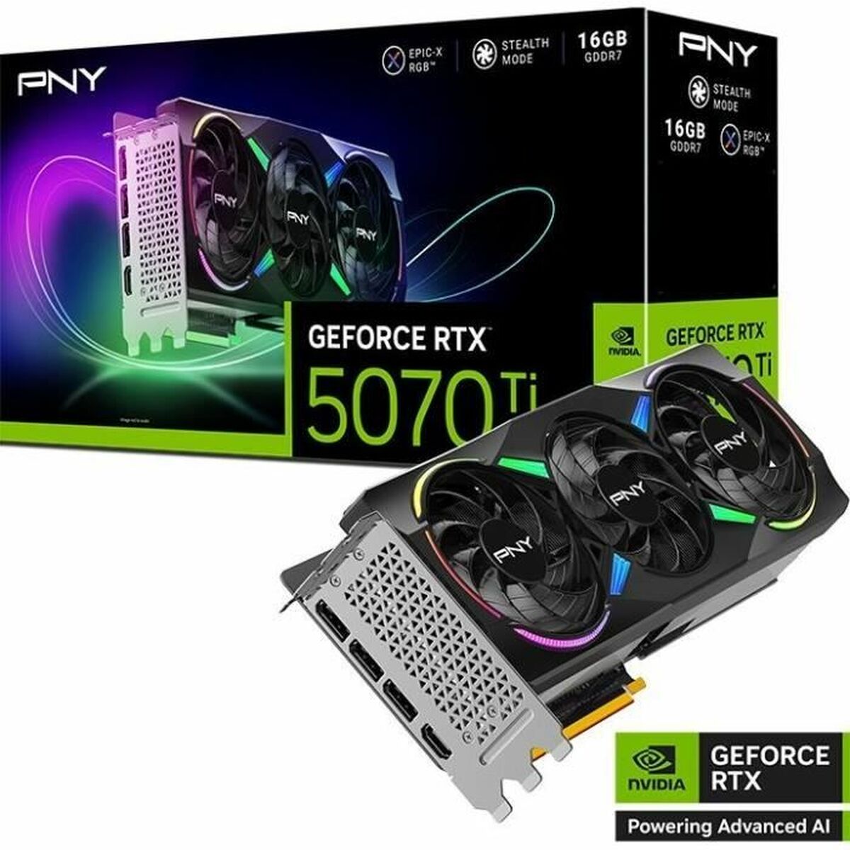 PNY GeForce RTX 5070Ti 16GB ARGB OC Trip