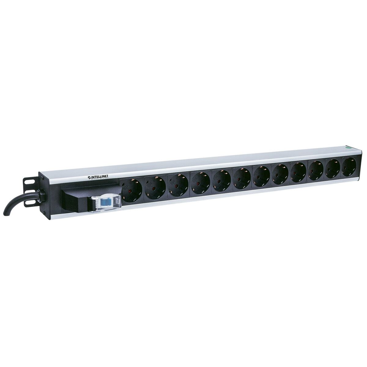 Intellinet 711449 unité de distribution d'énergie 12 sortie(s) CA Noir, Gris