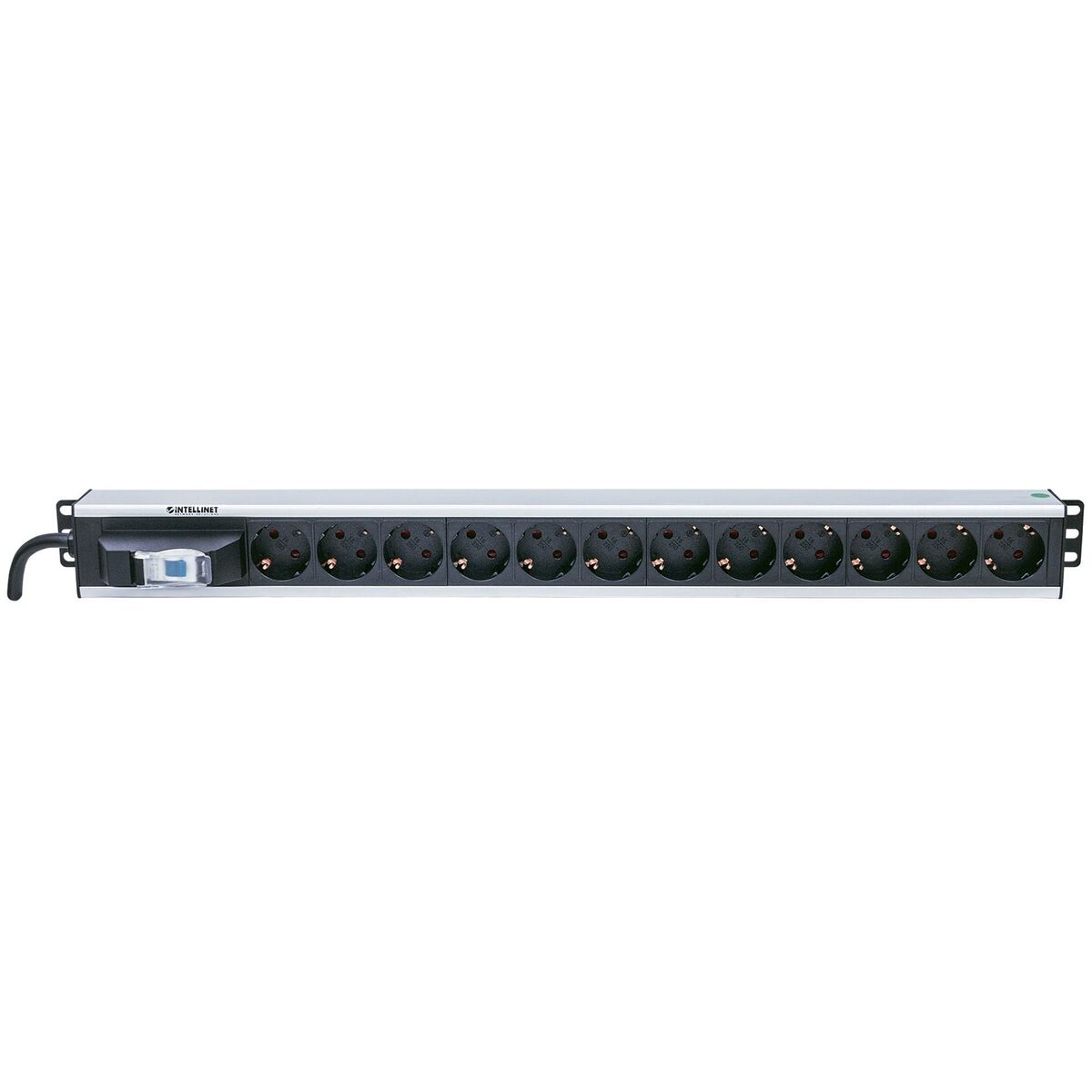 Intellinet 711449 unité de distribution d'énergie 12 sortie(s) CA Noir, Gris