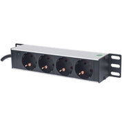 Intellinet 714020 unité de distribution d'énergie 4 sortie(s) CA 1U Gris