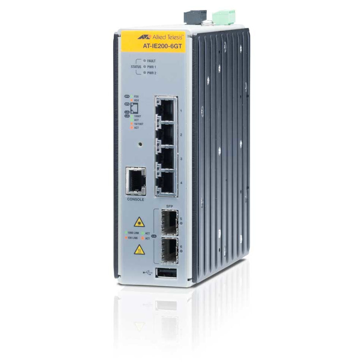 ALLIED TELESIS AT-IE200-6GT-80 Switch industriel Niv.2 4P Gigabit & 2 SFP
