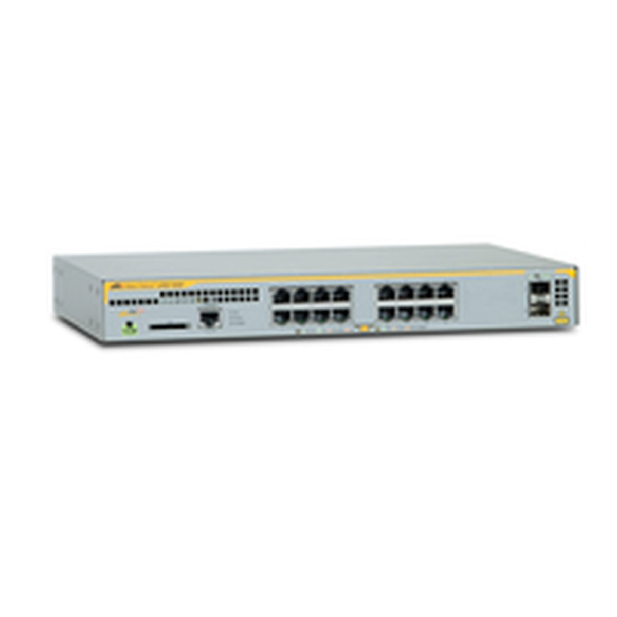 ALLIED L2+ managed switch 16x 10/100/1000Mbps POE ports 2x SFP uplink slots 1 Fixed AC power supply