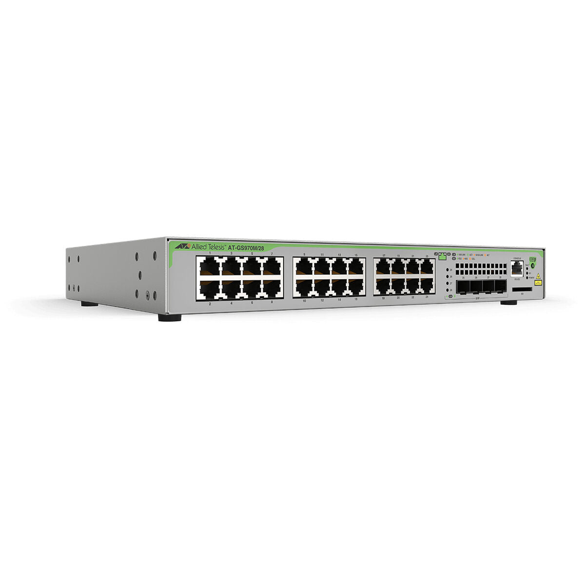 Switch L2+, 24 x 10/100/1000Mb ps PoE+ 370W, 4SFP, 19P