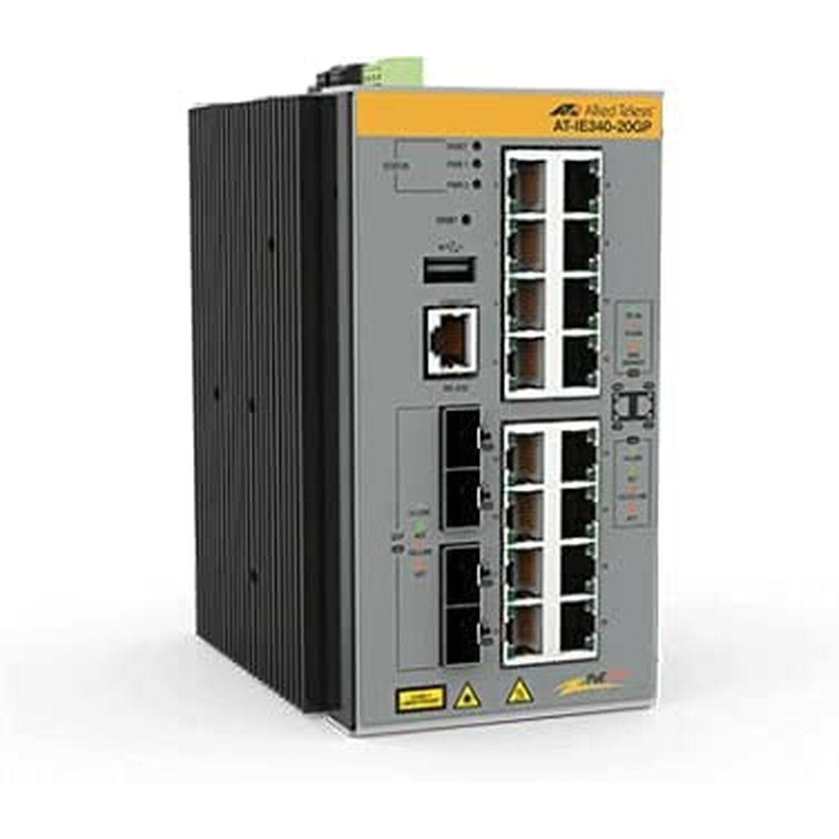 Switch.Indus IP30 L3,16x10/100 /1000TX PoE+, 4xSFP (-40°+75°