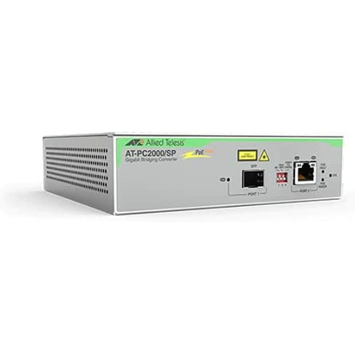ALLIED TAA Federal 10/100/1000T to 100X/1000X SFP POE+ Media and Rate Converter Universal PSU