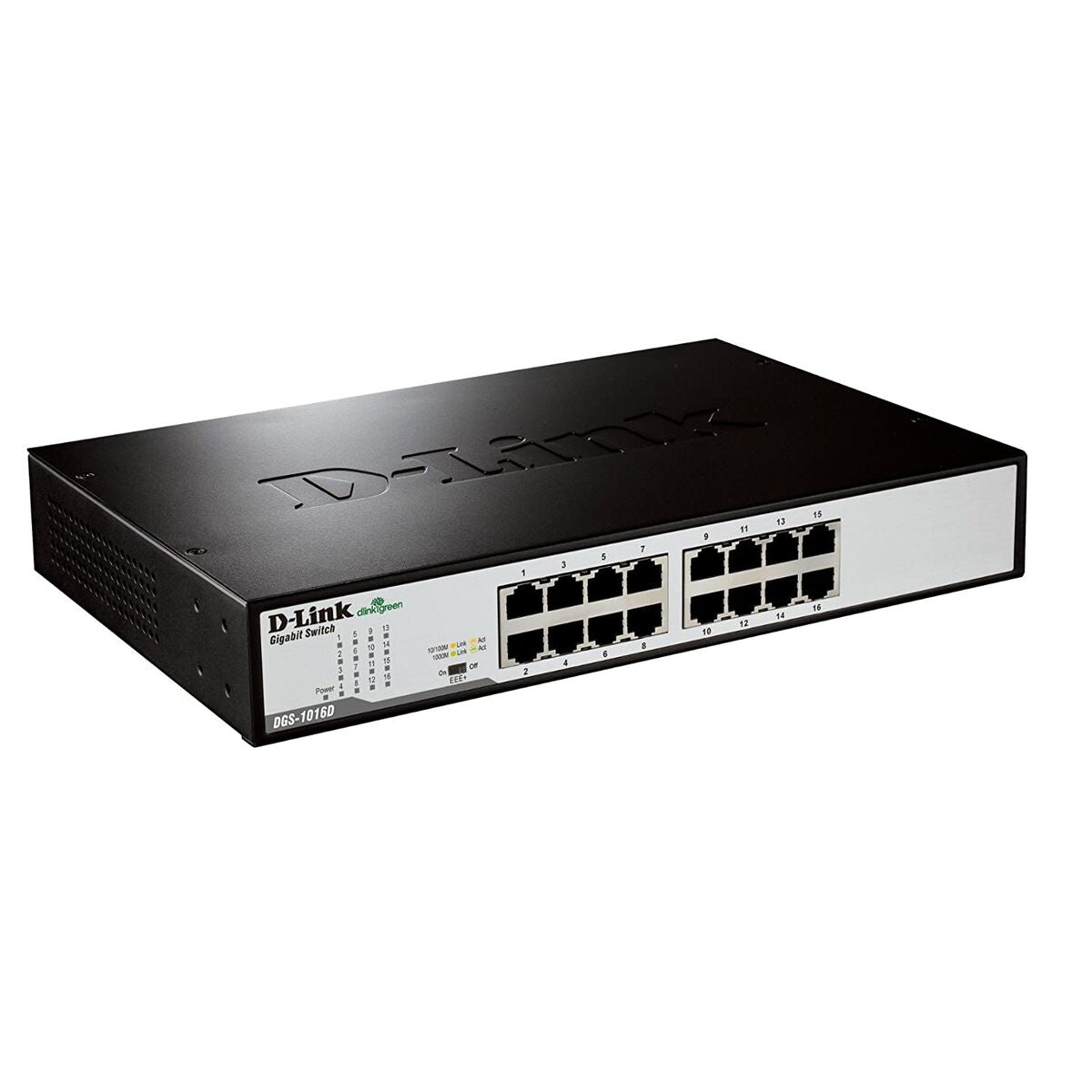 Switch/16xG+F+ENet RJ45 19"desktop Green