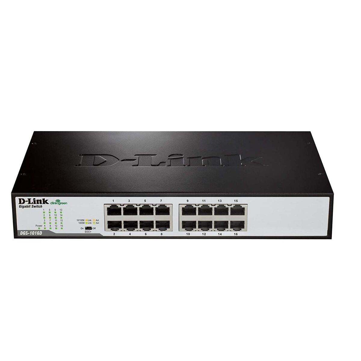 Switch/16xG+F+ENet RJ45 19"desktop Green