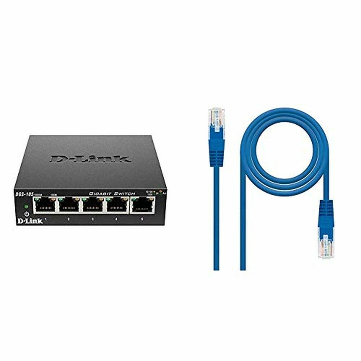 D-LINK 5-port 10/100/1000Mbps Gigabit Ethernet Switch - Metal Housing