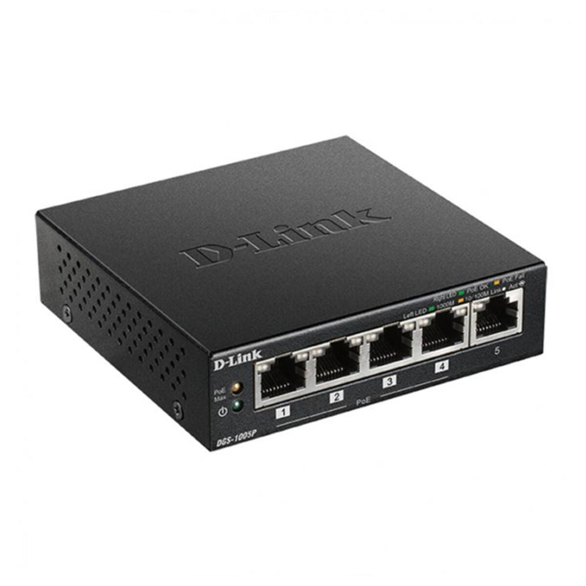 D-LINK 5 ports Gigabit dont 4 ports supportant le PoE - Budget PoE 60W