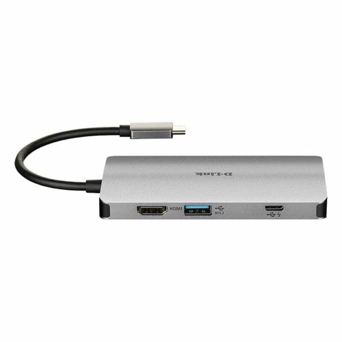 D-LINK USB-C 8-en-1 HDMI SD /microSD card reader and charging