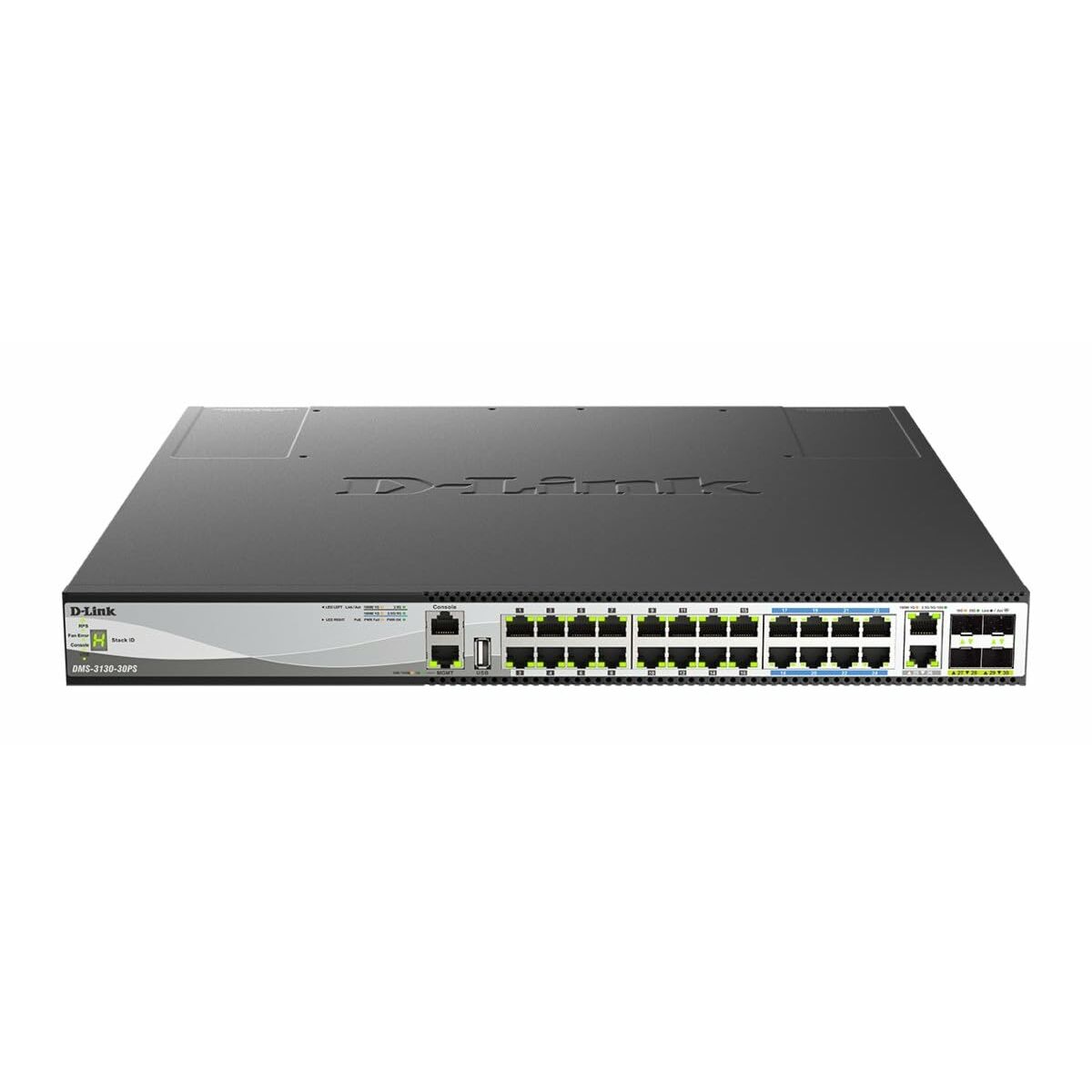 D-LINK Switch L3 Light 24ports Multigigabit PoE 16x 100M/1/2 5G PoE+ 8x 100M/1/2 5/5G PoE++ 60W & 2ports 100M/1/2,5/5/10GBASE-T
