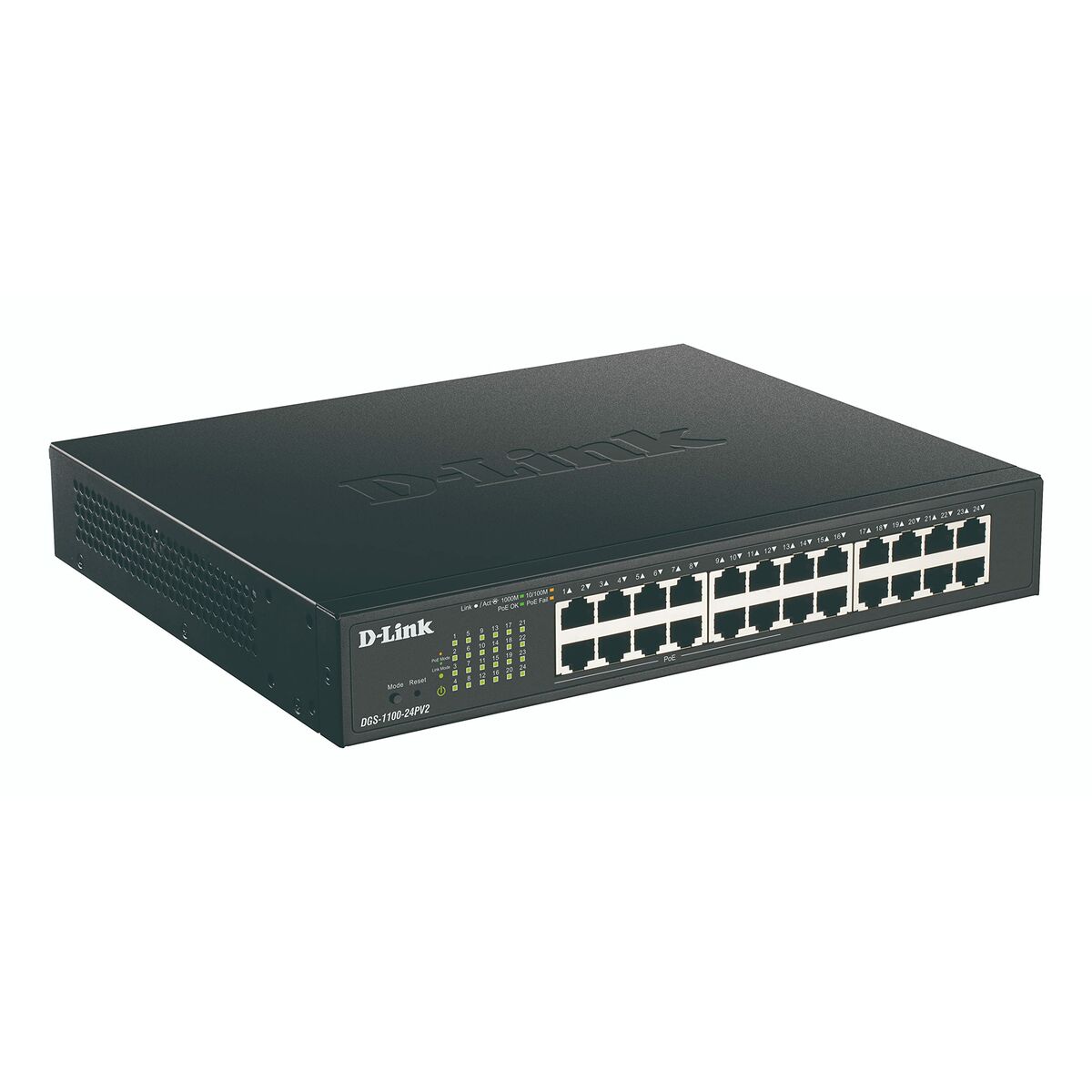 D-LINK 24-Port Layer2 PoE Gigabit Smart Switch 24x 10/100/1000Mbit/s TP RJ-45 Port of which 12 x PoE 802.3af/802.3at802.3x Flow