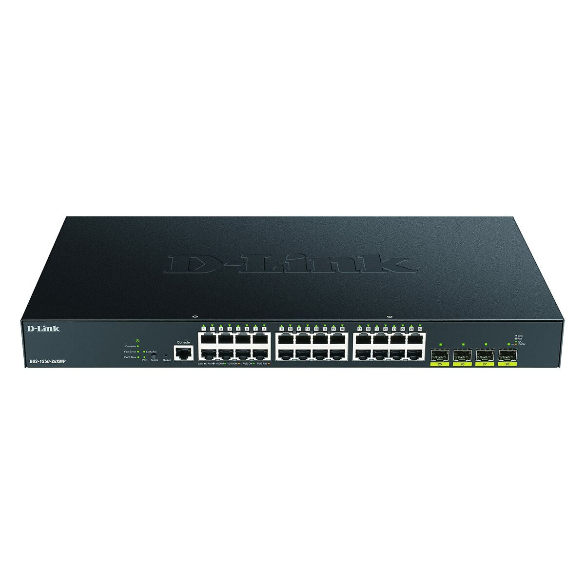 D-LINK 28-Port Smart Managed PoE+ Gigabit Switch 4x 10G dlink green 3.0 24x 10/100/1000Mbit/s TP RJ-45 PoE Port 802.3at