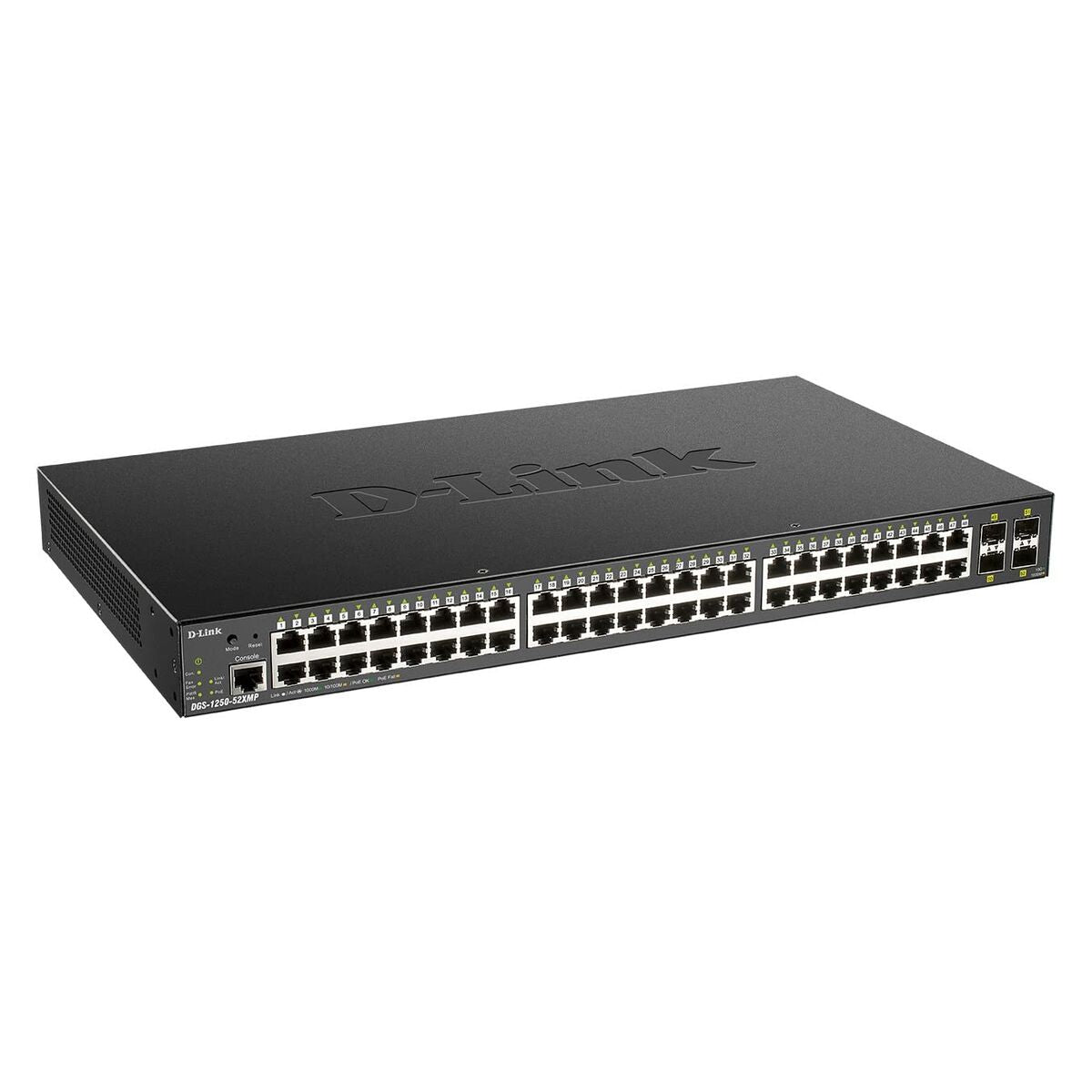 D-LINK 52-Port Smart Managed PoE+ Gigabit Switch 4x 10G dlink green 3.0 48x 10/100/1000Mbit/s TP RJ-45 Port 4x 10Gbit/s Fiber SFP+