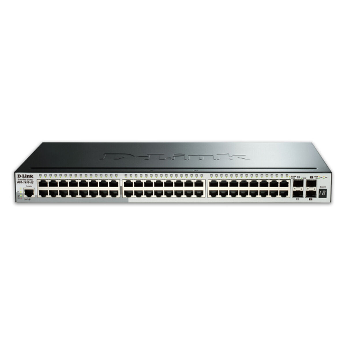 D-LINK 52-Port Smart Managed Gigabit Stack Switch 4x 10G dlink green 3.0 48x 10/100/1000Mbit/s TP RJ-45 Port 4x 10Gbit/s Fiber SFP+