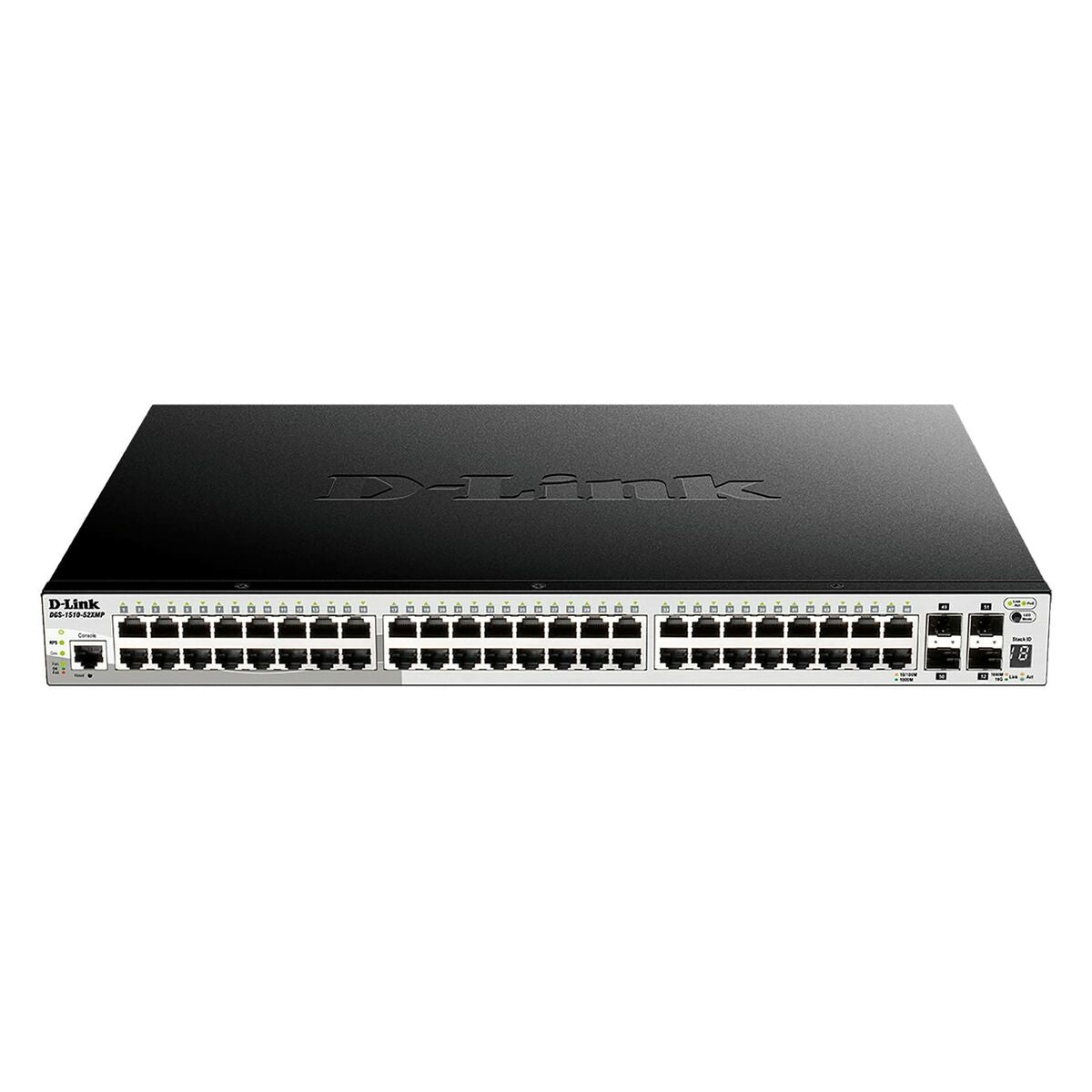 D-LINK 52-Port Smart Managed PoE+ Gigabit Stack Switch 4x 10G dlink green 3.0 48x 10/100/1000Mbit/s TP RJ-45 PoE Port 802.3at