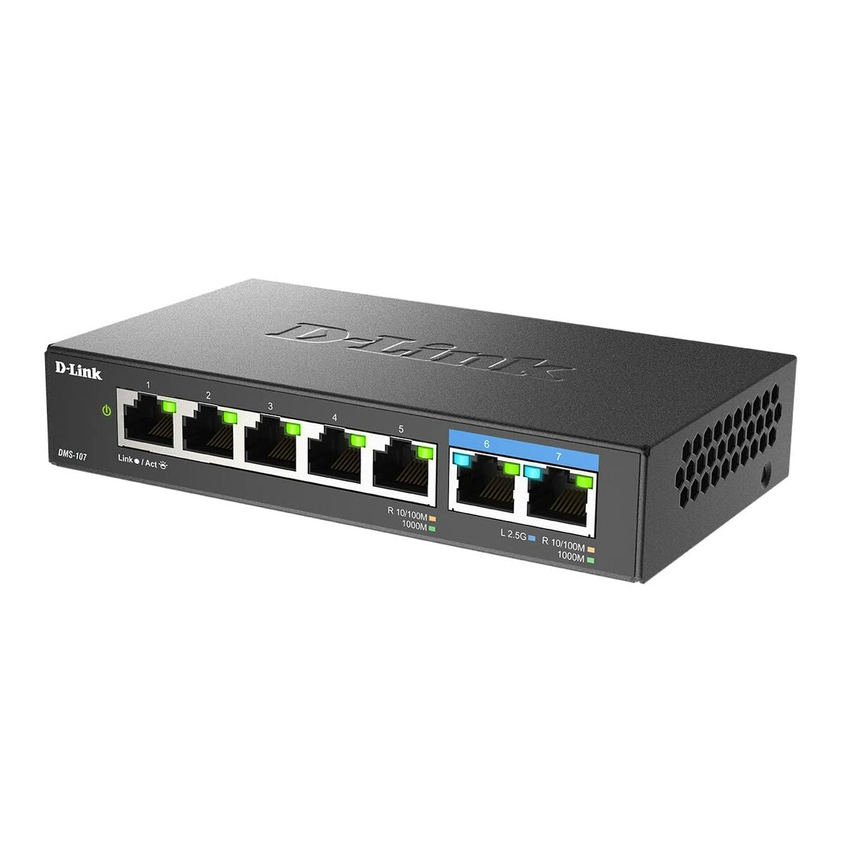 D-Link DMS-107 7-PORT MULTI-GIGABIT UNMANAGED SWITCH