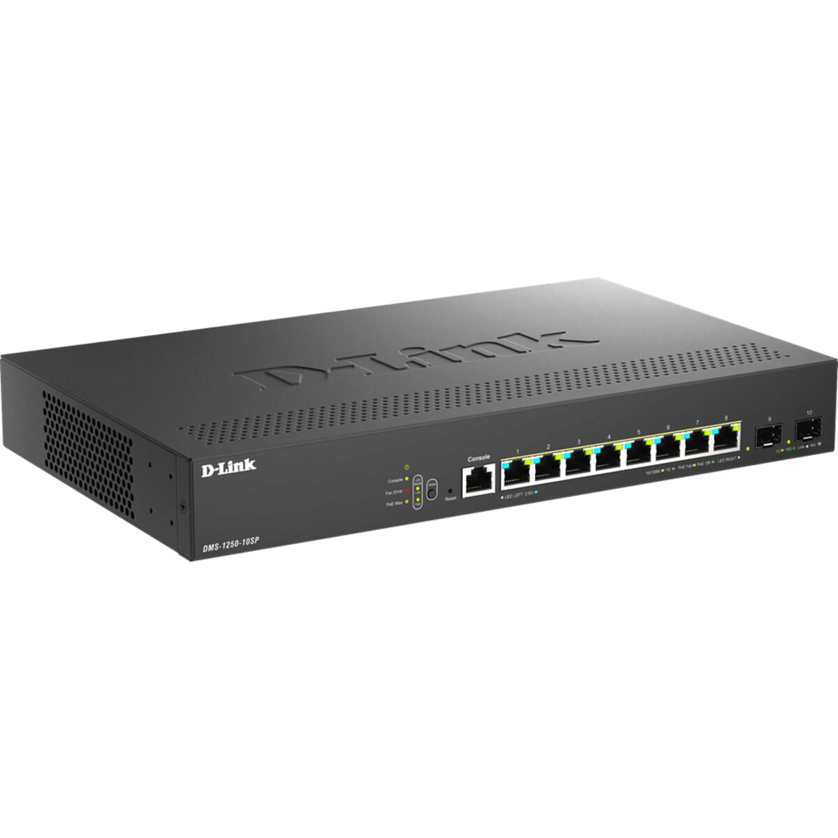 D-LINK Smart+ L2+ 8 ports 2.5 GbE PoE+ and 2 ports 10 GbE SFP+ - Budget PoE 240 W