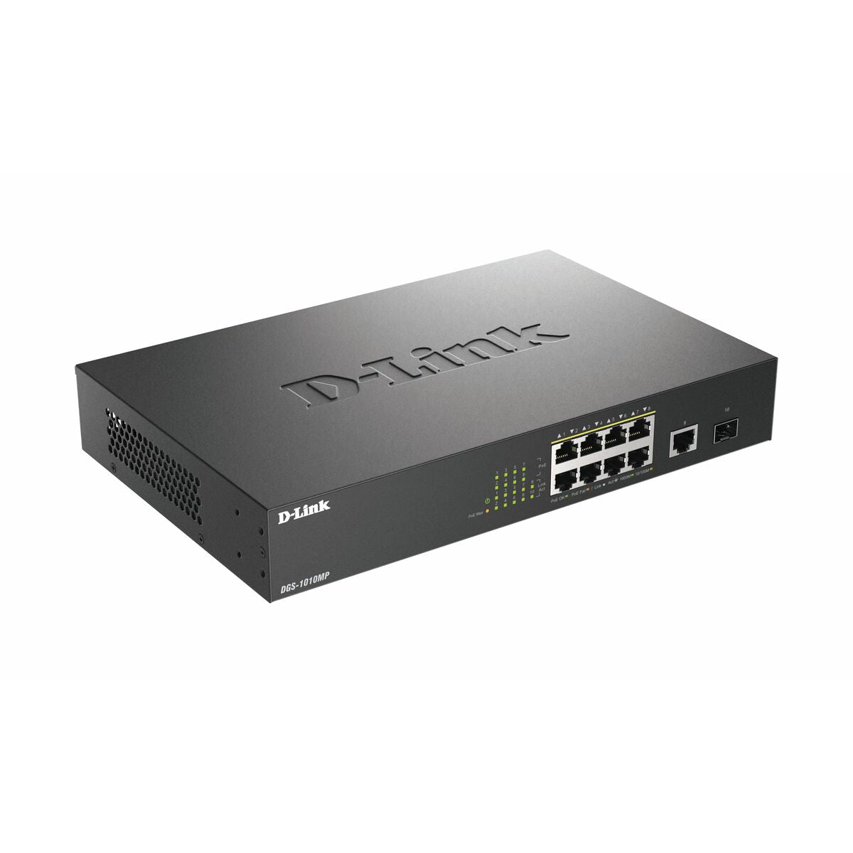 D-LINK 8 Gigabit PoE/PoE+ ports And 1 Gigabit port And 1 SFP port Metallic 125W PoE budget