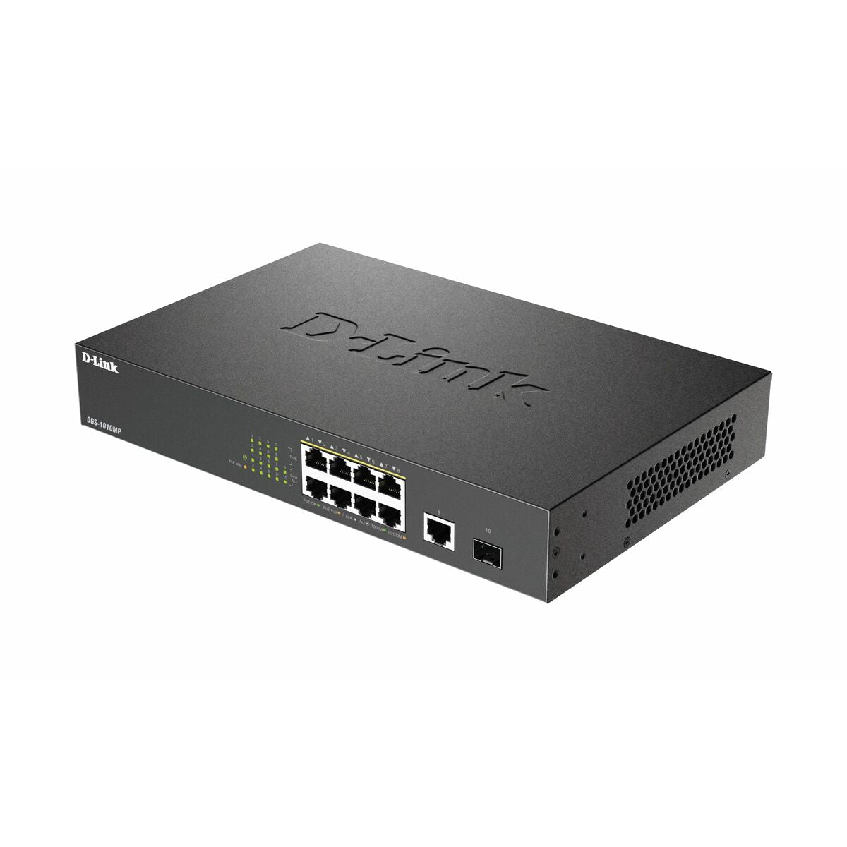 D-LINK 8 Gigabit PoE/PoE+ ports And 1 Gigabit port And 1 SFP port Metallic 125W PoE budget