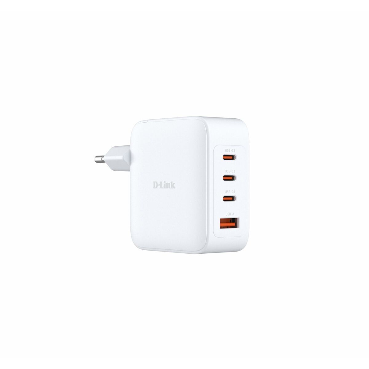 D-LINK Chargeur GaN 100W 3 ports USB-C 1 port USB-A Charge simultanée de 4 équipements Charge rapide