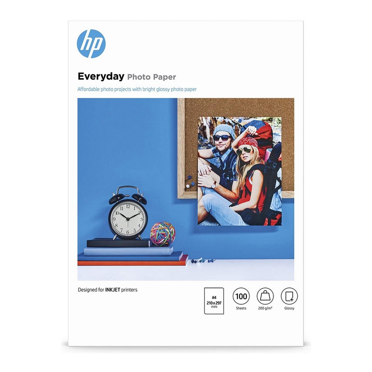 HP original Q2510A Semi-glossy photo paper Ink cartridge 200g/m2 A4 100 sheets 1-pack