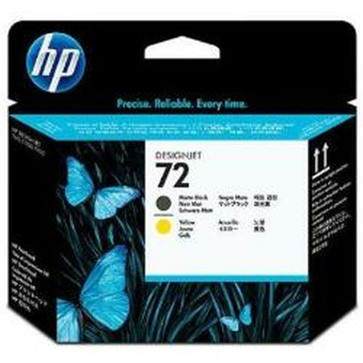 HP 72 original printhead C9384A matte black and yellow standard capacity 1-pack