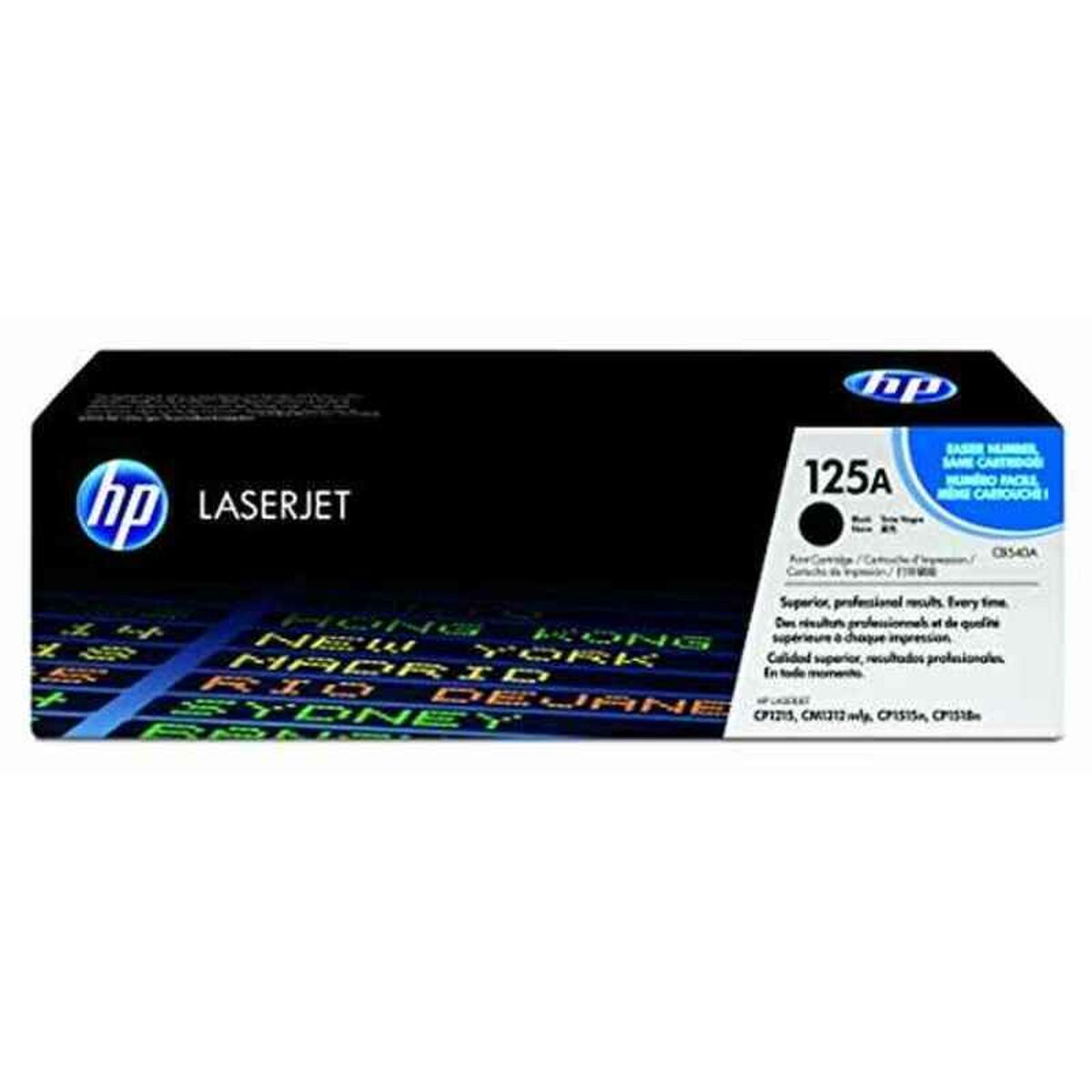 HP 125A original Colour LaserJet Toner cartridge CB540A black standard capacity 2.200 pages 1-pack