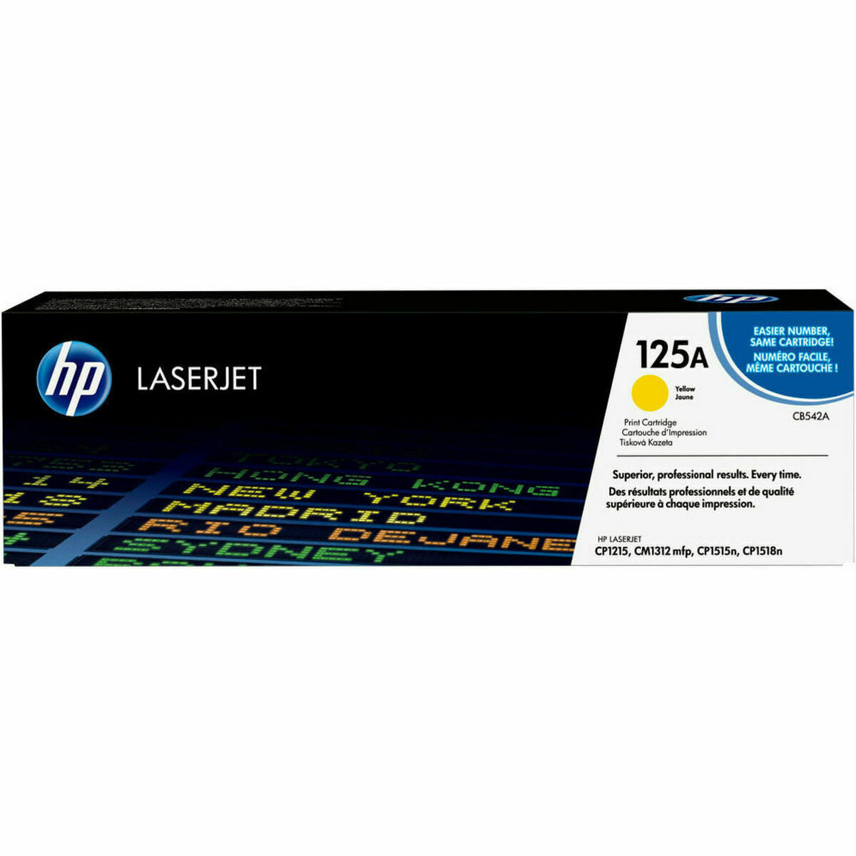 HP 125A original Colour LaserJet Toner cartridge CB542A yellow standard capacity 1.400 pages 1-pack