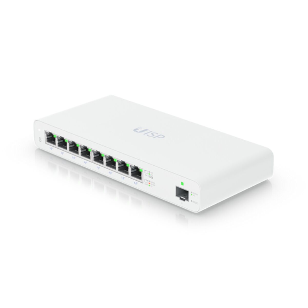 Ubiquiti UISP-S Networks UISP Géré L2 Gigabit Ethernet (10/100/1000) Connexion Ethernet, supportant l'alimentation via ce port (PoE) Blanc