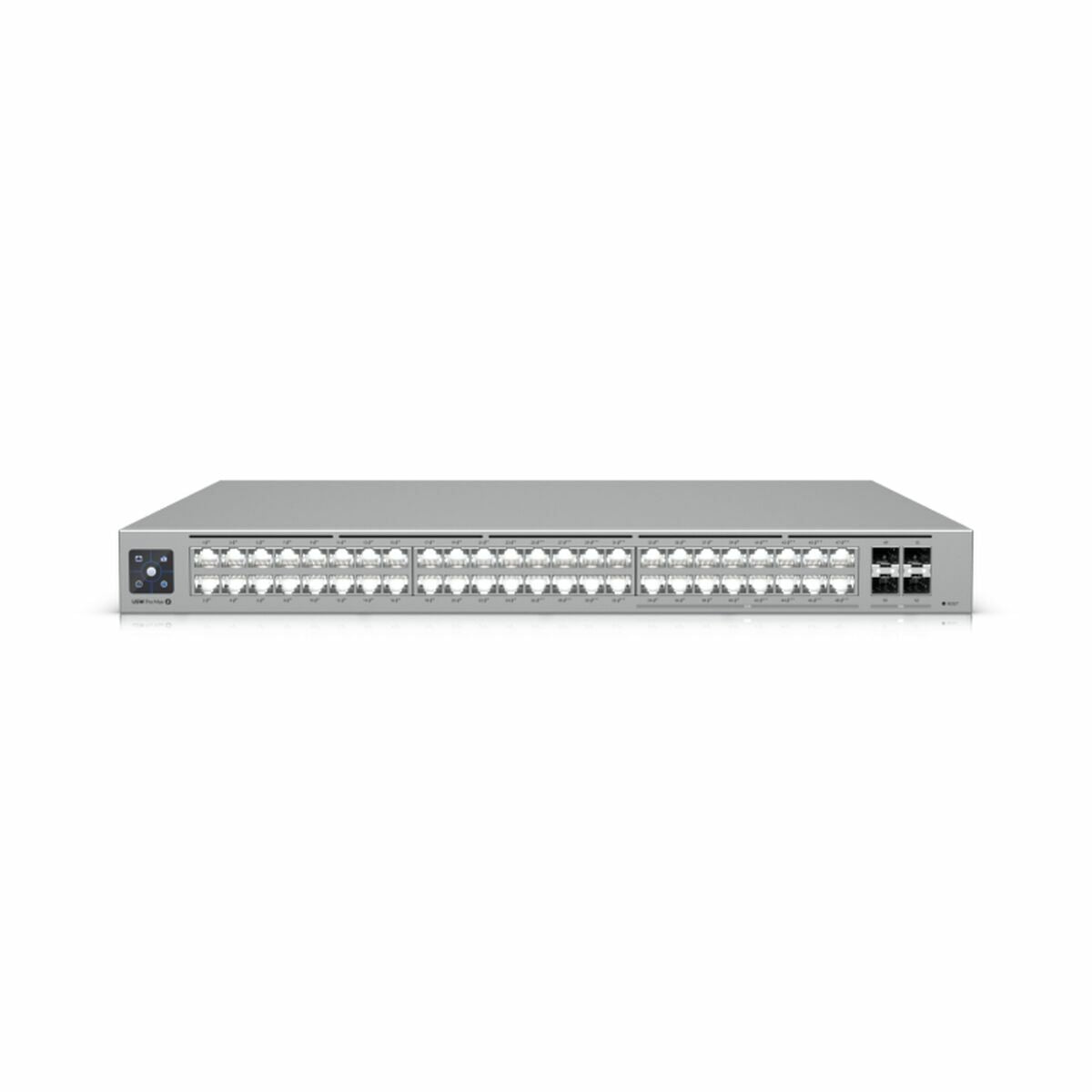 Ubiquiti USW-Pro-Max-48-PoE Switch UniFi 48 ports multi-gigabit PoE++ avec fonctionnalités de couche 3 et etherlighting.